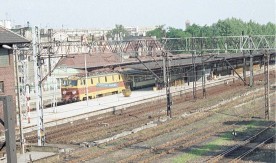 Chorzów Batory, perony na stacji, 20.08.1996. Fot. J. Szeliga. Numer...